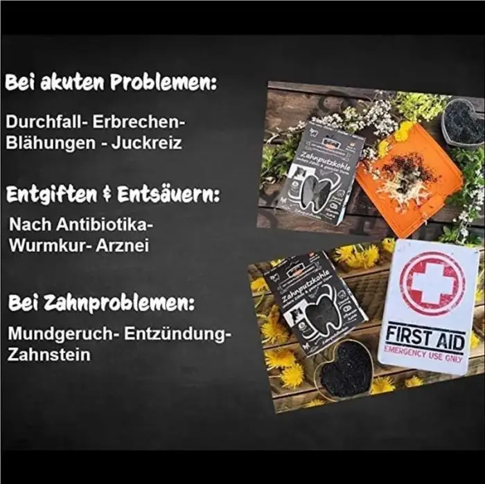 QCHEFS Papildbarība ar aktīvo ogli Dental Charcoal suņiem 80gr Foto 7