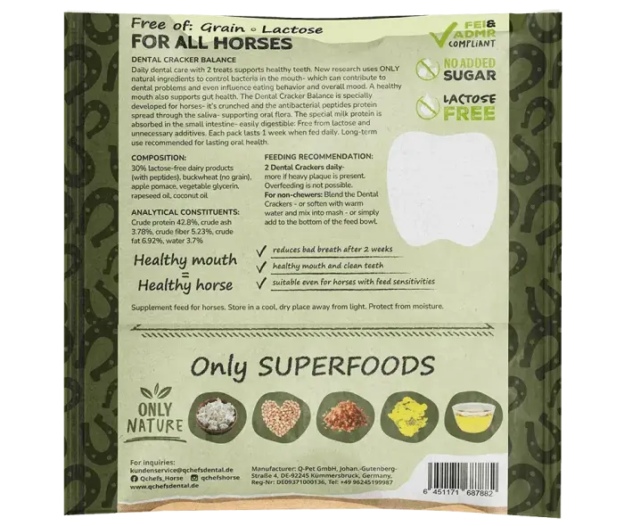 QCHEFS Zirgu kārums Dental Cracker Essential 63 g Foto 2