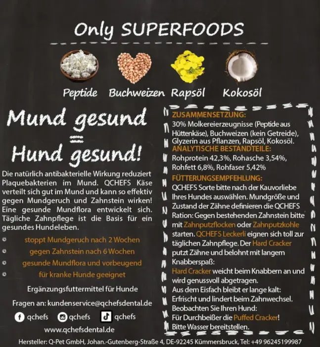 QCHEFS Kārums suņiem Hard Cracker 75 gr. Foto 2