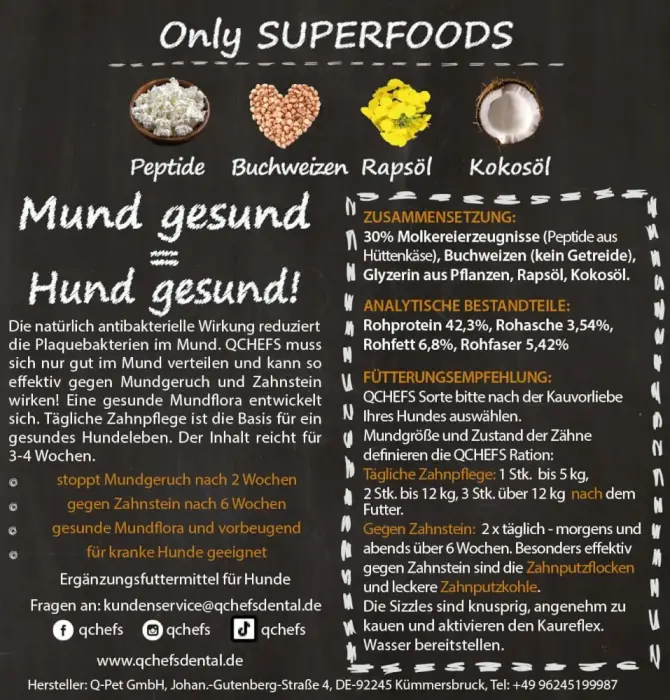 QCHEFS Gardums suņiem Sizzles 65 g Foto 2